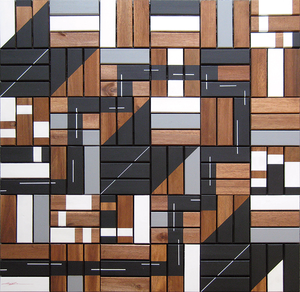 Abstract Geometric Art 2012 Antar Spearmon Wooden Jungle