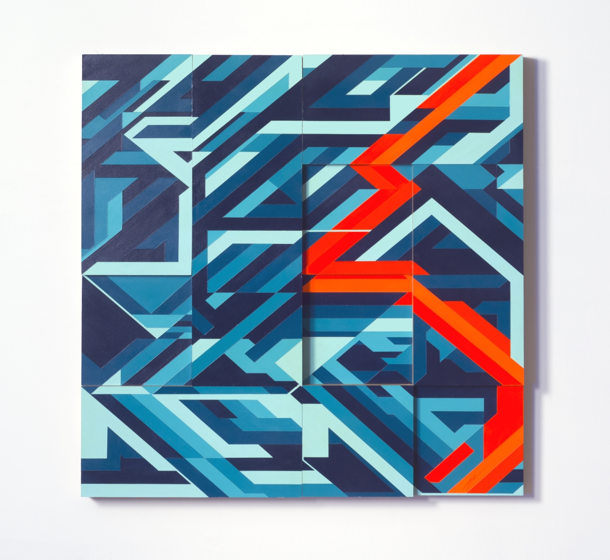 36" x 36" Acrylic on Wood, 2014